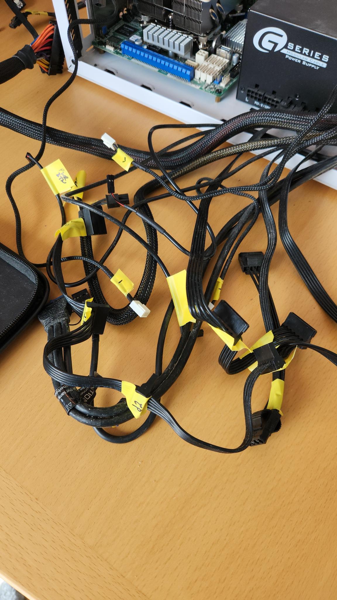 Labels on cables